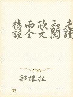 杨雨欣和老周小说全文阅读