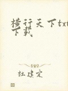 横行天下txt下载