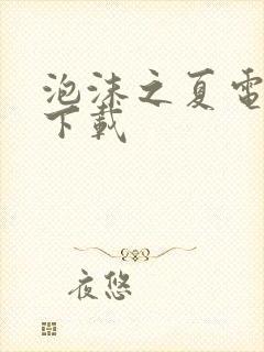 泡沫之夏电视剧下载