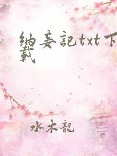 纳妾记txt下载