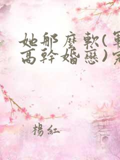 她那么软(军婚高干婚恋)完结