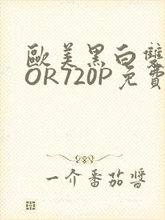 欧美黑白双插OOR720P免费