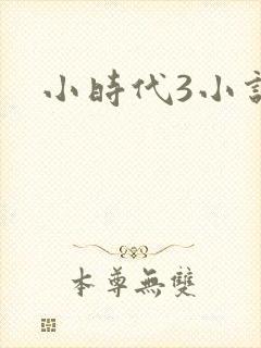 小时代3小说