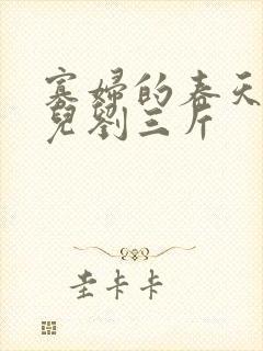 寡妇的春天白花儿刘三斤