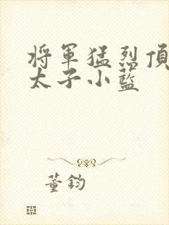 将军猛烈顶弄h太子小蓝