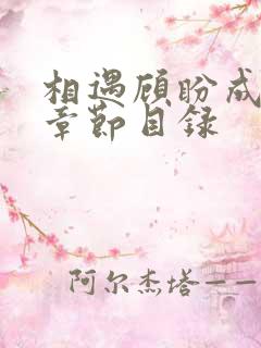 相遇顾盼成欢全章节目录