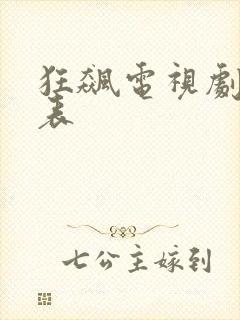 狂飙电视剧演员表
