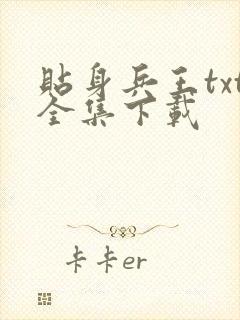 贴身兵王txt全集下载
