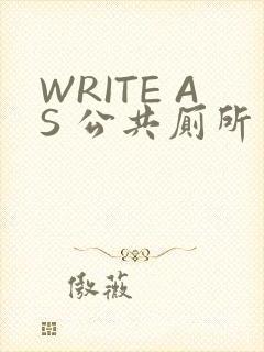 WRITE AS 公共厕所