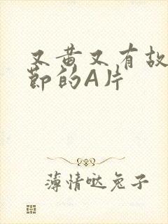 又黄又有故事情节的A片