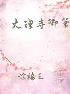 大理寺卿笔趣阁