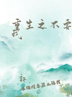 重生之不要爱上我