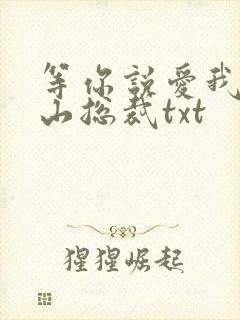 等你说爱我之冰山总裁txt