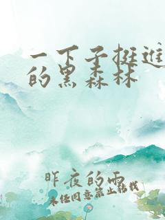 一下子挺进浓密的黑森林