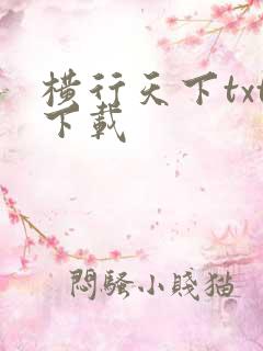 横行天下txt下载