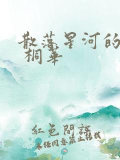 散落星河的记忆 桐华