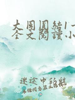 大团圆结1一6全文阅读小说