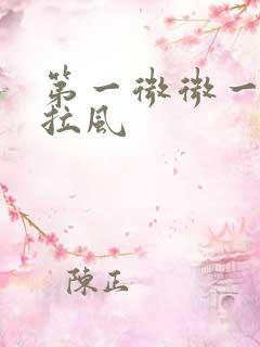 第一微微一笑很拉风