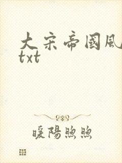 大宋帝国风云录txt