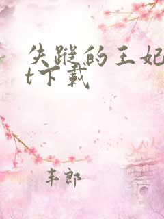 失踪的王妃txt下载