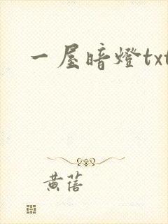一屋暗灯txt