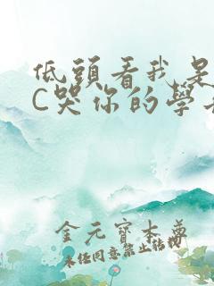 低头看我是怎么C哭你的学长