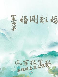 军婚刚离婚就怀孕