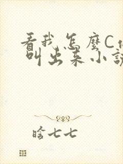 看我怎么C你的 叫出来小说