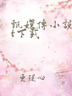 甄嬛传小说txt下载