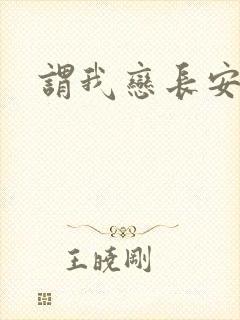 谓我恋长安