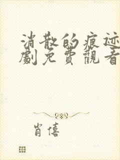 消散的痕迹电视剧免费观看完整版