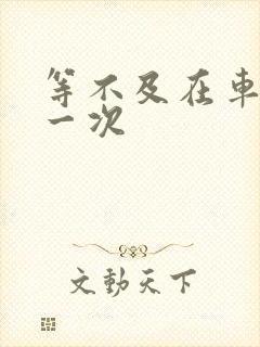 等不及在车里做一次