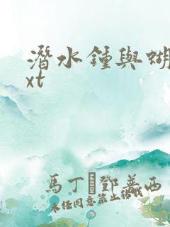 潜水钟与蝴蝶txt