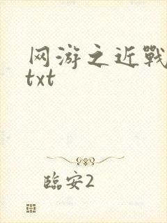 网游之近战法师txt