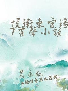 侯卫东官场笔记7有声小说