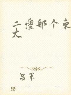 二傻那个东西真大