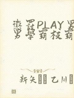 惩罚PLAY男男学霸校霸