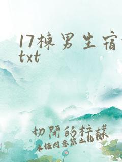 17栋男生宿舍txt