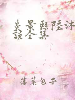 炎景熙陆沐擎小说全集