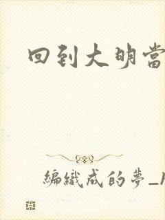 回到大明当才子