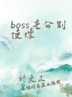 boss老公别使坏
