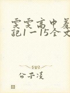 雯雯高中羞辱日记1一15全文