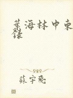 叶海林中东风云录