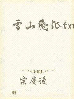 雪山飞狐txt
