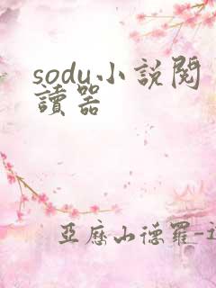 sodu小说阅读器