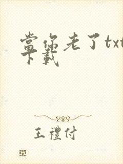 当你老了txt下载