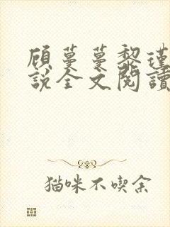 顾蔓蔓黎瑾泽小说全文阅读