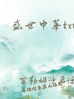 盛世中华txt