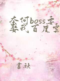 奈何boss要娶我百度云