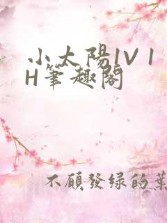 小太阳1V 1H笔趣阁